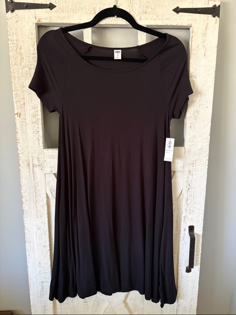 NWT Old Navy Black Short Sleeve Tee Dress